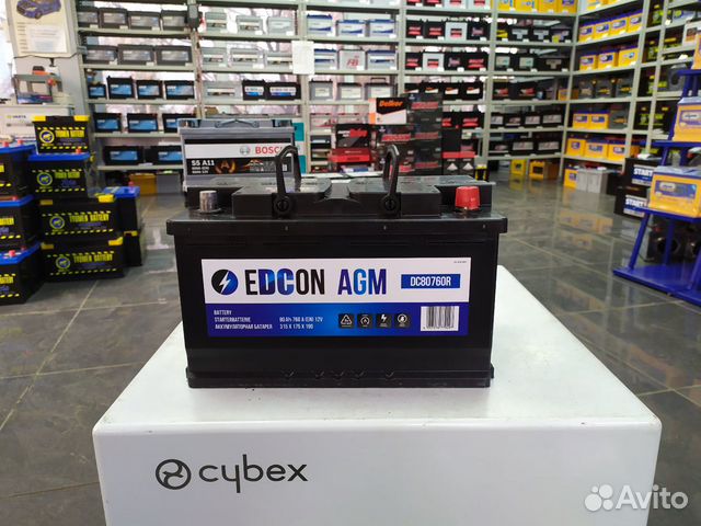 Аккумулятор 80Ач AGM Германия Edcon (Varta) 760A