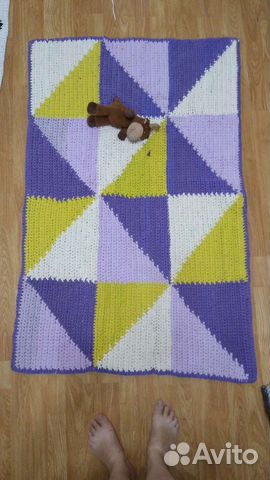 Вязанные коврики крючком
