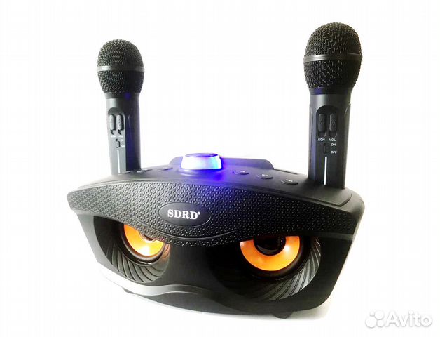 Колонка караоке с микрофонами акб Оригинал Новая