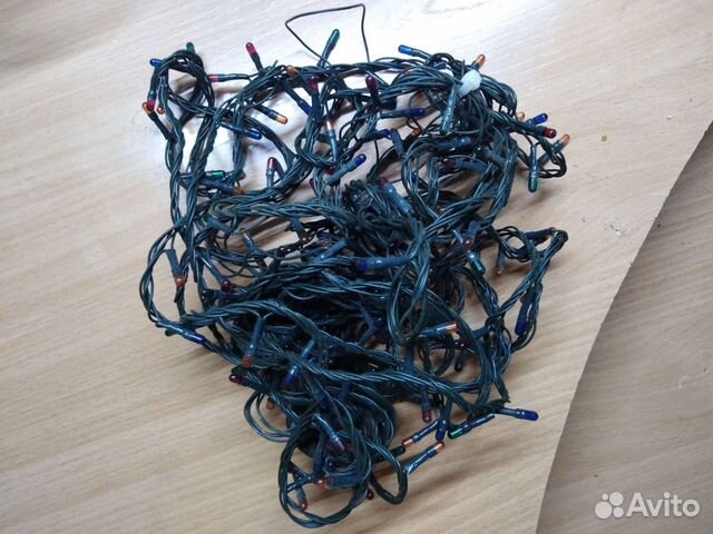 Герлянда, лампочки, блок управления