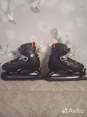 Коньки раздвижные ледовые fit100 Новые