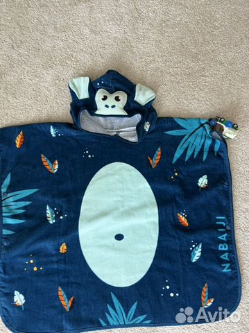 Полотенце пончо Decathlon (Декатлон) обезьянка