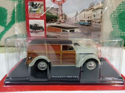 Модель автомобиля Москвич 400-422 в масштабе 1/24