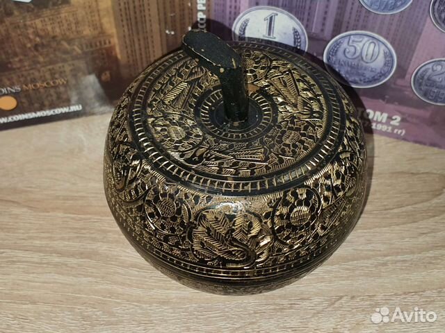 N3. Шкатулка-Яблоко. Латунь-Бронза. Старинное