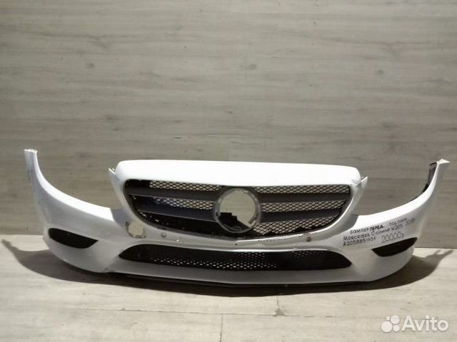 Бампер передний под парктроники Mercedes Benz C