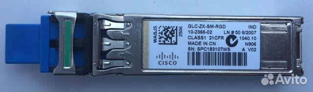 Новые SFP медиаконверторы Cisco GLC-ZX-SM-RGD