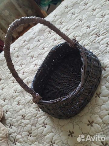 Корзинка из бумажной лозы