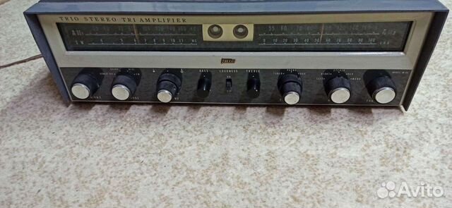 Винтажный ламповый стерео ресивер trio w-25