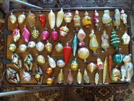 Елочные игрушки стекло