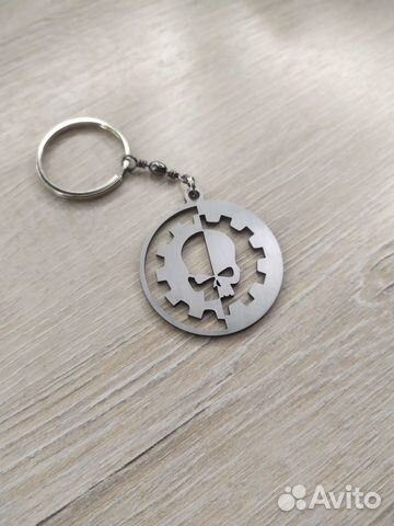 Брелок Warhammer Адептус механикус из нержавейки