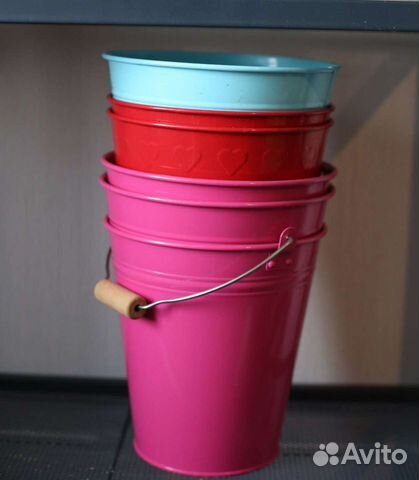 Ведро, кашпо, горшки металлические IKEA