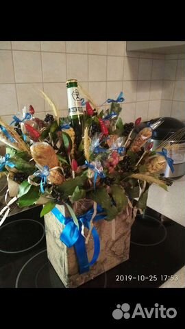 Съедобные букеты для мужчин