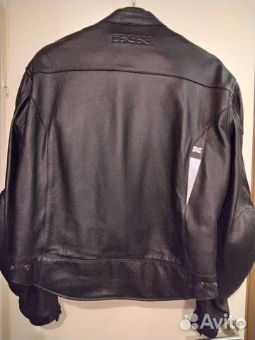 Мотокуртка мужская кожаная