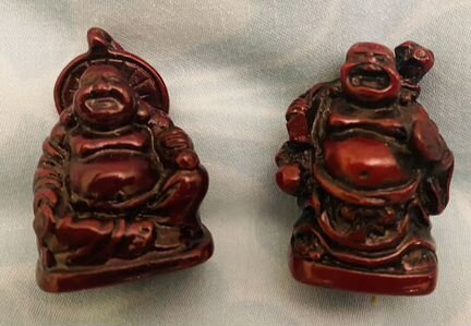 Будда нэцке, 2 штуки