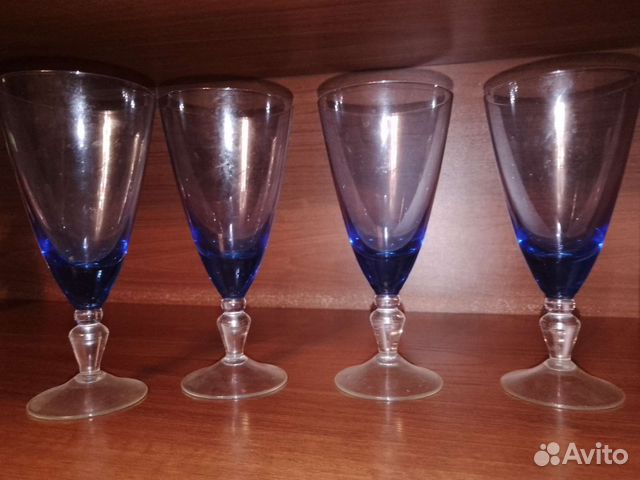 Фужеры цветное стекло СССР