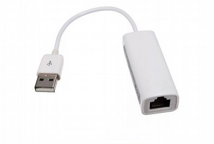 Адаптер USB 2.0 to Ethernet (RJ45), до 100 Мбит/с