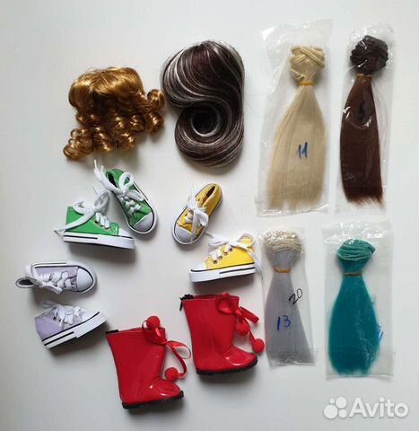 Обувь, волосы для кукол