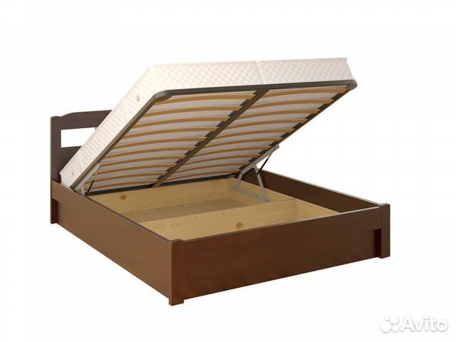 Кровать Дачная деревянная с подъёмным механизмом