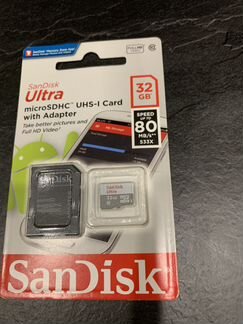 Карта памяти micro sd 32 sandisk