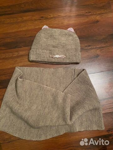 Детский комплект шапка шарф
