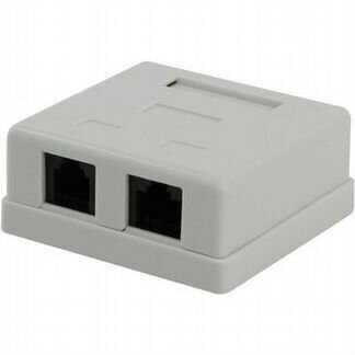 Розетка 5bites LY-SB09 RJ-45+RJ-11 внешн. двойная