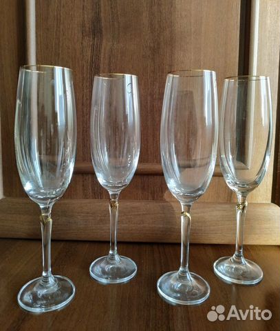 Бокалы для шампанского 180 мл.4 шт. Bohemia