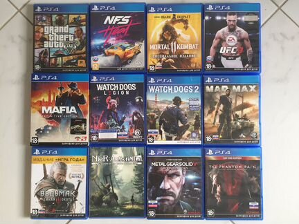 Игры ps4. Продажа, обмен, тест-драйв