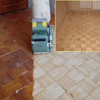 Шлифовка, циклёвка паркета. Ремонт полов