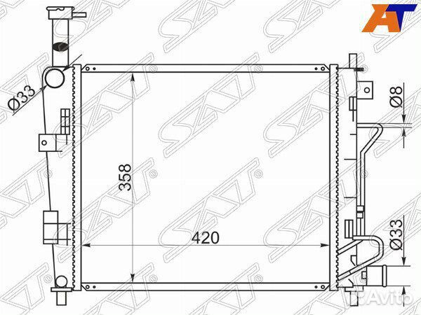 Радиатор KIA picanto
