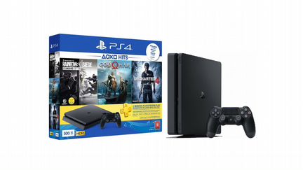 PS4 Slim + 400 Игр Новая Гарантия 2 Года