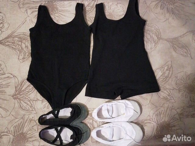 Гимнастические купальники и балетки 3-5 лет