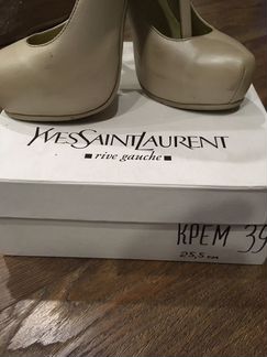 Туфли Yves Saint Laurent бежевые, размер 39