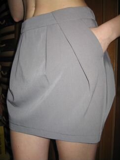 Юбка-тюльпан Oodji серая, разм.42