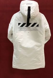 Парка off white зимняя