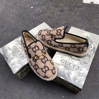 Зимние мокасины Gucci