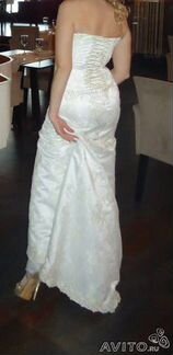 Свадебное платье рыбка цвет айвори
