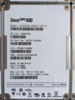 2хssd 200GB SAS Zeus SDT5-S200SS