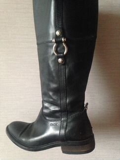 Сапоги демисезонные кожаные