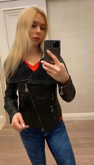 Куртка кожаная Dona,размер Xs