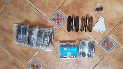 Петли для дверей универсальные optimum mini бронза