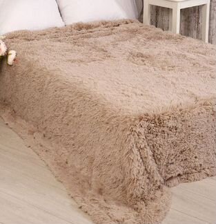 Плед плюшевый травка