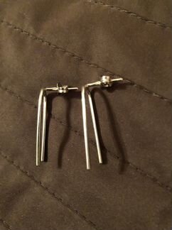 Серьги серебро