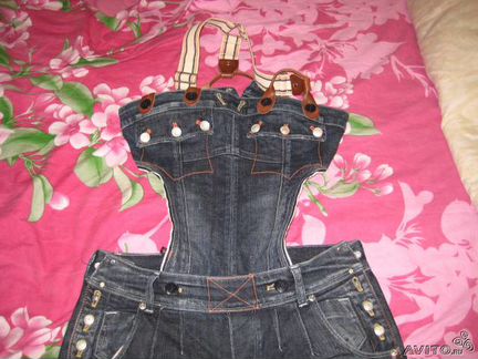 Комбинезон джинсовый
