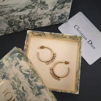 Серьги - кольца Диор Dior