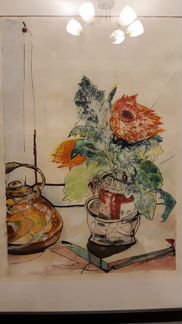 Авторская картина пастель восковая,пастель мелкова