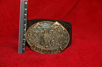 Ремень с латунной пряжкой 