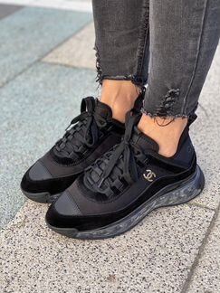 Кроссовки шанель черные