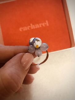 Кольцо золотое cacharel, Франция