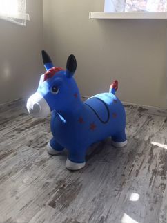 Резиновый ослик прыгунок