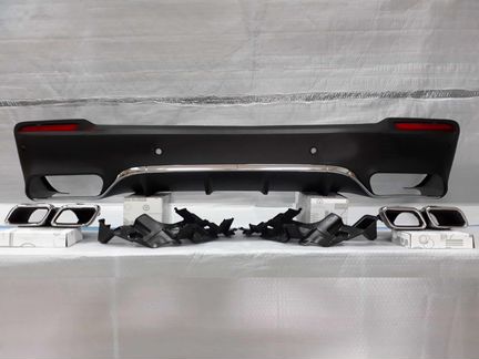 Диффузор и насадки 63 AMG Mercedes GLC дизель